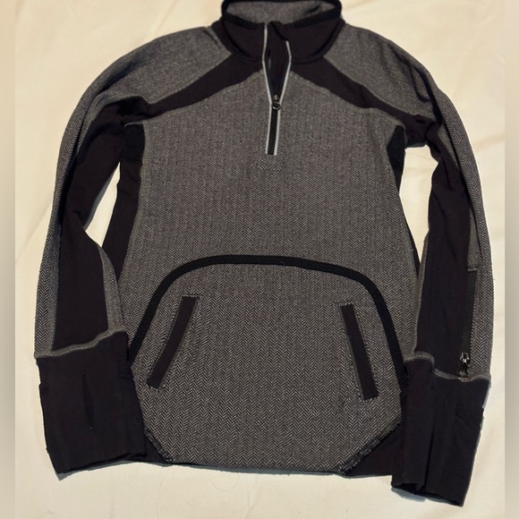 Ivivva by Lululemon Speed Seeker pullover herringbone size 6 - Picture 3 of 7